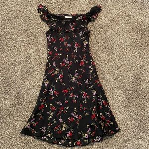 Vintage Floral Midi Dress